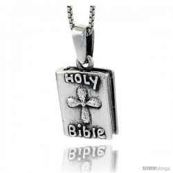 Sterling Silver Prayer Box in the Shape of Bible -Style Pb45