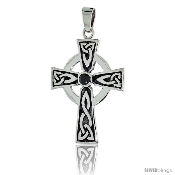 https://www.silverblings.com/79190-thickbox_default/sterling-silver-presbyterian-trinity-celtic-cross-pendant-w-single-black-cz-w-18-thin-box-chain.jpg