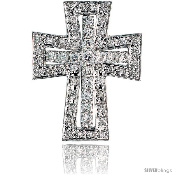 https://www.silverblings.com/79963-thickbox_default/14k-white-gold-7-8-22mm-tall-diamond-maltese-cross-pendant-slide-w-0-57-carat-brilliant-cut-diamonds.jpg