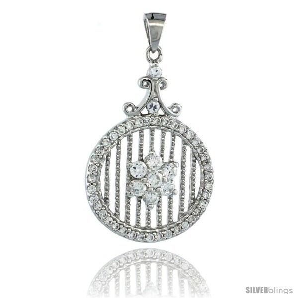 https://www.silverblings.com/80556-thickbox_default/sterling-silver-eternity-pendant-w-floral-pattern-cubic-zirconia-stones-1-1-8in-28-mm-tall.jpg