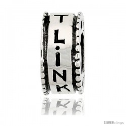 Sterling Silver " Link It " Bead Charm for most Charm Bracelets