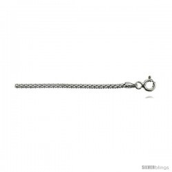 Sterling Silver Popcorn Chain 1.8mm Nickel Free