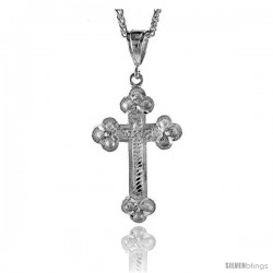 Sterling Silver Cross Pendant, 2 5/16" (59 mm) tall