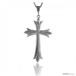 Sterling Silver Cross Pendant, 4 5/16" (109 mm) tall