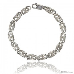 Sterling Silver Bullet Chain (Available in Different Lengths), 1/4 in. (6.5 mm) wide