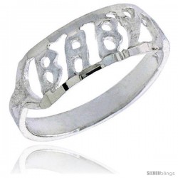 Sterling Silver Baby Ring / Kid's Ring / Toe Ring (Available in Size 1 to 5) -Style Br53