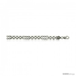 Sterling Silver Rolex Link Bracelet), 1/4 in. (7 mm) wide