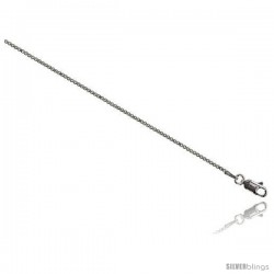 Sterling Silver Italian BOX Chain Necklaces & Bracelets Mirror Diamond Cut Finish 1.2mm Nickel Free