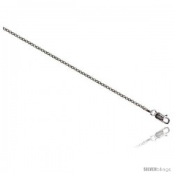 Sterling Silver Italian BOX Chain Necklaces & Bracelets Mirror Diamond Cut Finish 1.4mm medium heavy Nickel Free