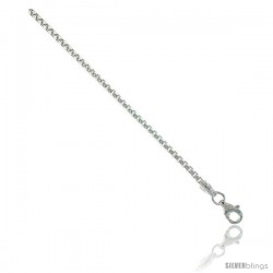 Sterling Silver Italian Round BOX Chain Necklace 2mm Medium light weight Smooth Finish Nickel Free