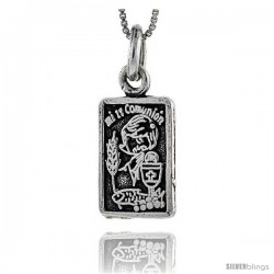 Sterling Silver Mi Primera Comunion (My First Communion) Pendant, 1 in tall -Style Px457