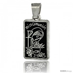 Sterling Silver Mi Primera Comunion (My First Communion) Pendant, 1 in tall -Style Px511