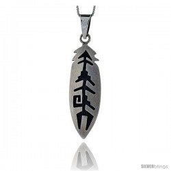 Sterling Silver Arrow Pendant, 1 7/8 in tall