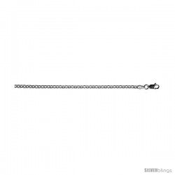 Sterling Silver Classic Italian Cable Chain Necklaces & Bracelets 2.8mm wide Nickel Free