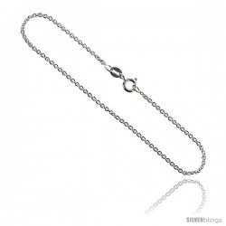 Sterling Silver Classic Italian Cable Chain Necklaces & Bracelets 1.8mm wide Nickel Free