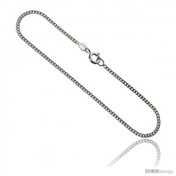 Sterling Silver Italian Curb Chain Necklaces & Bracelets 1.8mm Nickel Free