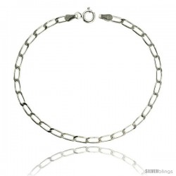 Sterling Silver LONG CURB CHAIN Necklaces & Bracelets 3mm Nickel Free