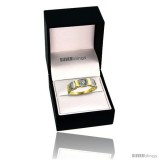 14k Gold Men's Diamond Ring w/ 0.06 Carat Brilliant Cut ( H-I Color SI1 Clarity ) Diamond, 1/4 in. (7mm) wide