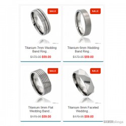 FREE High Quality Titanium Rings Comfort-fit Holiday Promotion