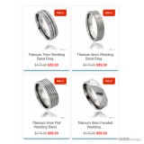 Titanium Band Ring Comfort-fit