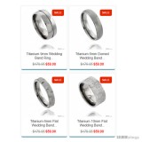 Titanium Band Ring Comfort-fit