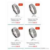 Titanium Band Ring Comfort-fit