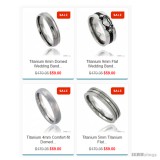 Titanium Band Ring Comfort-fit