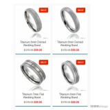 Titanium Band Ring Comfort-fit