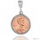 Sterling Silver 19 mm Copper Penny (1 Cent) Screw Top Coin Bezel Frame Pendant (Coin is NOT Included)