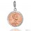 Sterling Silver Penny Bezel 19 mm Coins Prong Back Diamond Cut 1 Cent Coin NOT Included