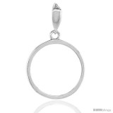 Sterling Silver Penny Bezel 19 mm Coins Prong Back Round Edge 1 Cent Coin NOT Included