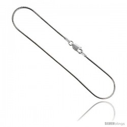 Sterling Silver Italian Snake Chain Necklaces & Bracelets light 1.2mm Nickel Free