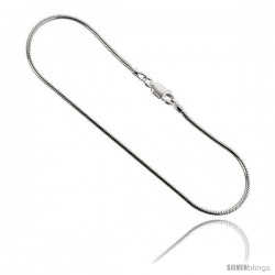Sterling Silver Italian Snake Chain Necklaces & Bracelets 1.5mm wide Nickel Free