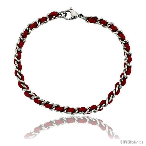 https://www.silverblings.com/928-thickbox_default/stainless-steel-red-satin-cord-link-bracelet-intertwined-3-16-in-wide-7-1-4-in-long.jpg