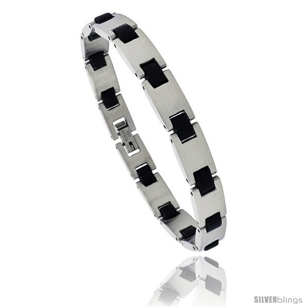 https://www.silverblings.com/930-thickbox_default/8-in-stainless-steel-and-rubber-bracelet.jpg