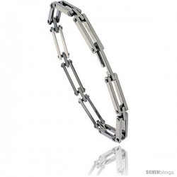 Stainless Steel Bar Bracelet for women, 7 in long
