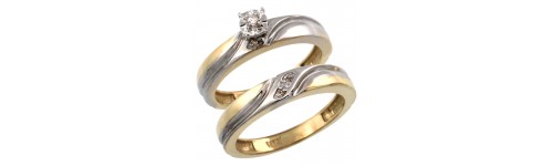 10k Yellow Gold 2-Piece Ladies' Rings 10k Yellow Gold 2-Piece Ladies' Rings