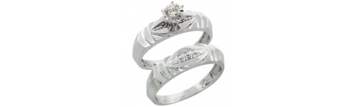 2-Piece Ladies' Diamond Ring Sets 2-Piece Ladies' Diamond Ring Sets