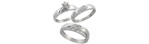 Trio Diamond Ring Sets Trio Diamond Ring Sets
