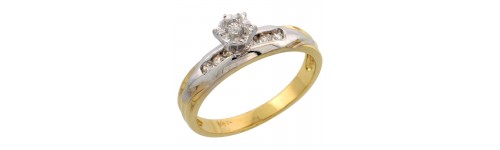 14k Yellow Gold Diamond Jewelry