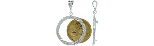 Men's Coin Bezel Frame Pendants Men's Coin Bezel Frame Pendants