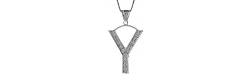 Men's Initial Pendants Men's Initial Pendants