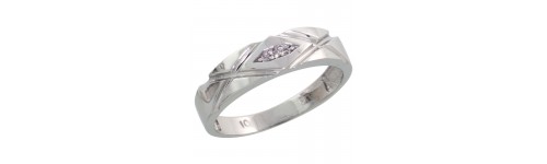 Sterling Silver Diamond Rings