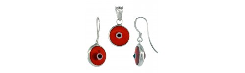 Evil Eye Earrings & Pendant Jewelry Sets