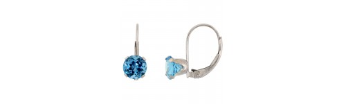 10k White Gold Lever Back Earrings 10k White Gold Lever Back Earrings