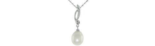10k White Gold Women's Necklaces 10k White Gold Women's Necklaces