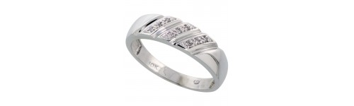 10k White Gold Men's Bands 10k White Gold Men's Bands