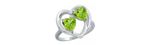 10k White Gold 2-Stone Rings 10k White Gold 2-Stone Rings