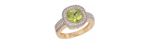 10k Yellow Gold Lemon Quartz Rings 10k Yellow Gold Lemon Quartz Rings