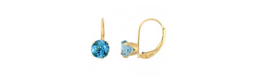 10k Yellow Gold Lever Back Earrings